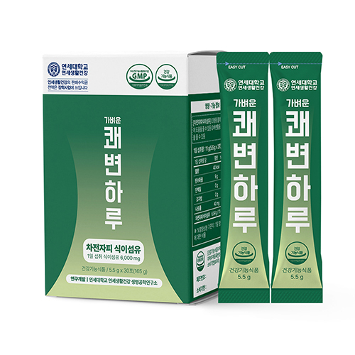 [연세생활건강] 연세 가벼운 쾌변하루 차전자피 식이섬유 환(5.5g*30포) (1박스~4박스 택1)