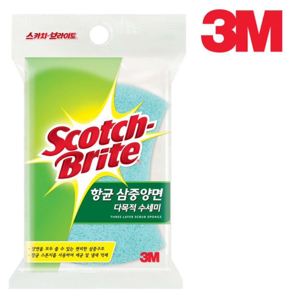 3M 삼중양면 수세미 1개입