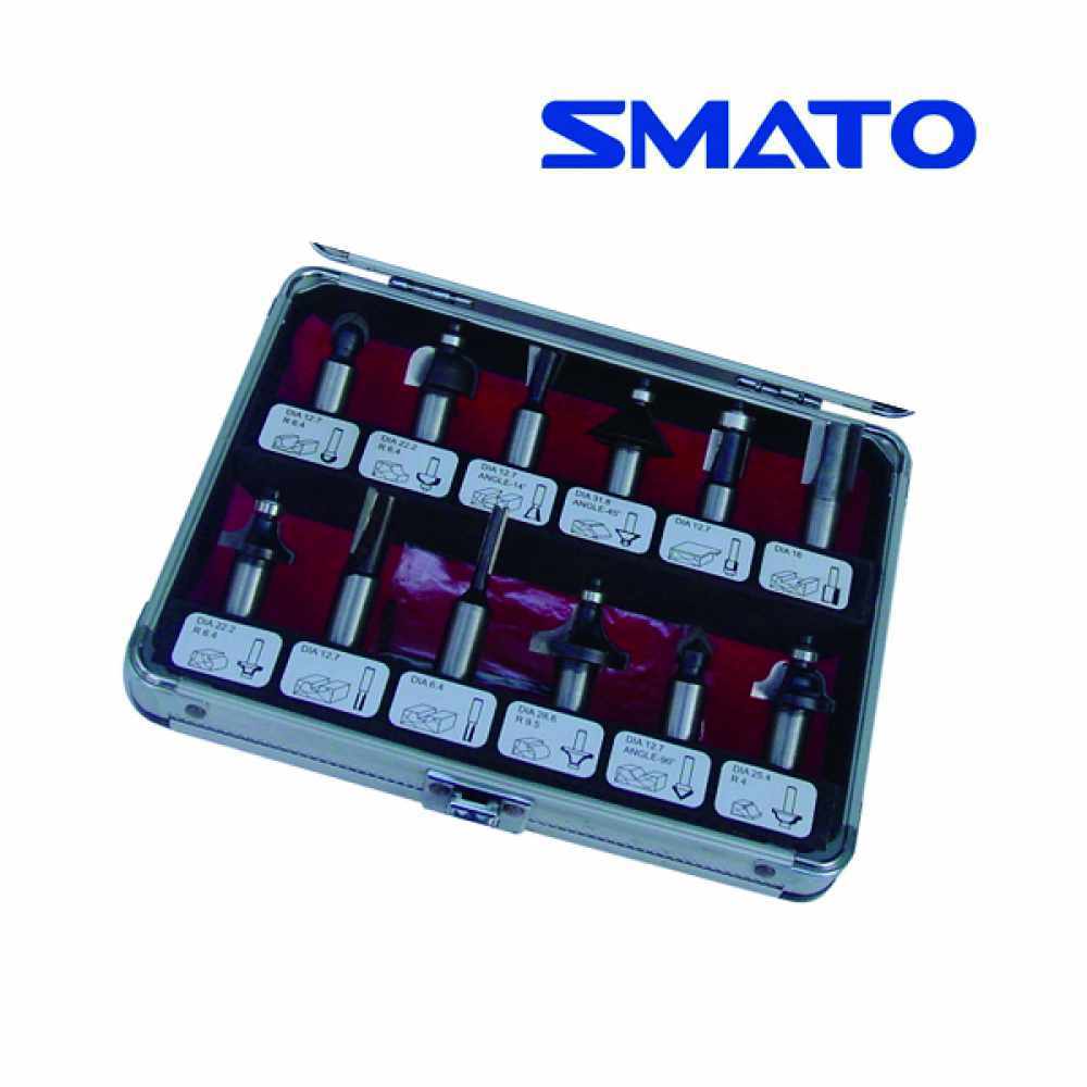 스마토 루터빗트 세트 12pcs 루터기용 비트 SM-RB1212