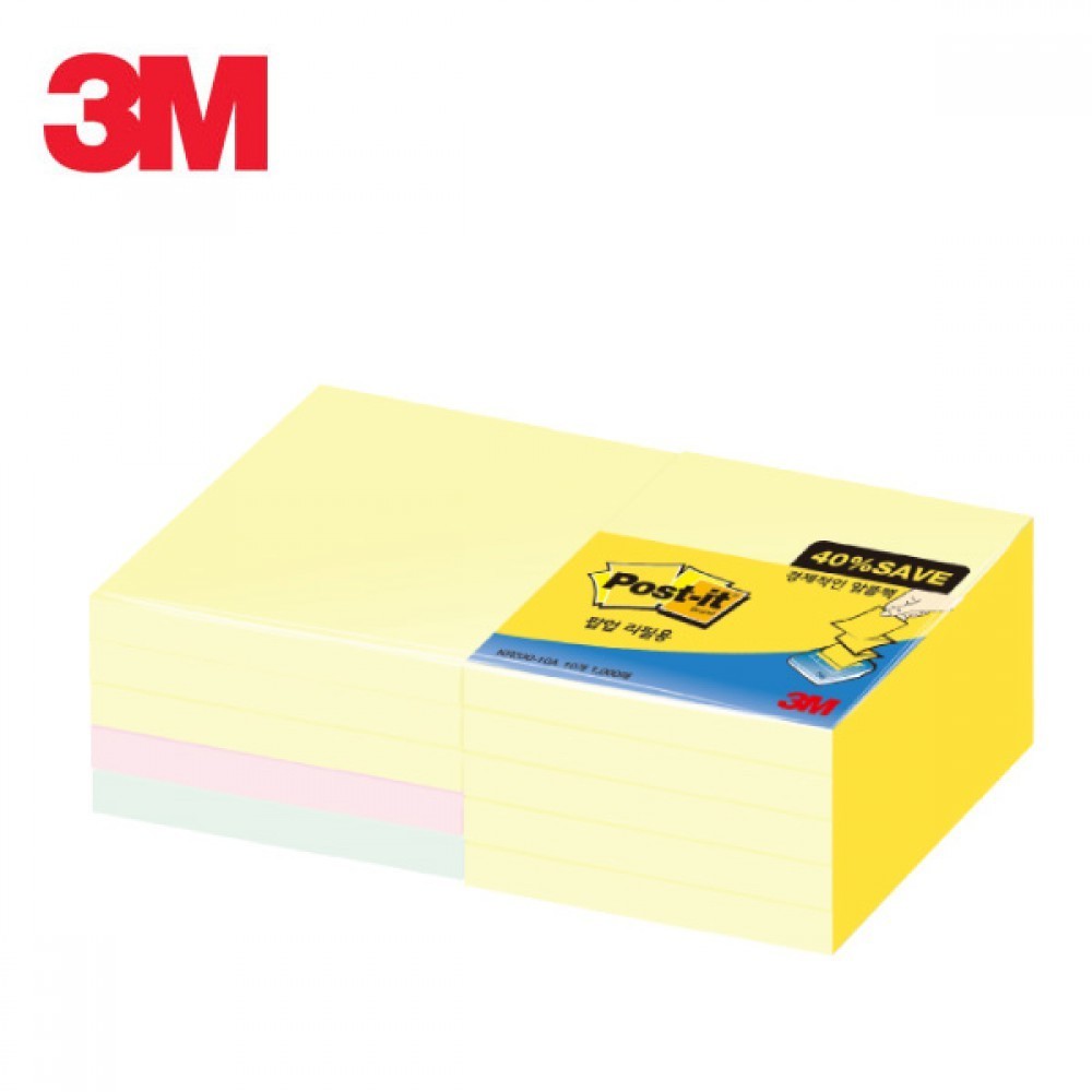 3M 포스트잇 팝업 노트 리필용 알뜰팩 KR330-10A