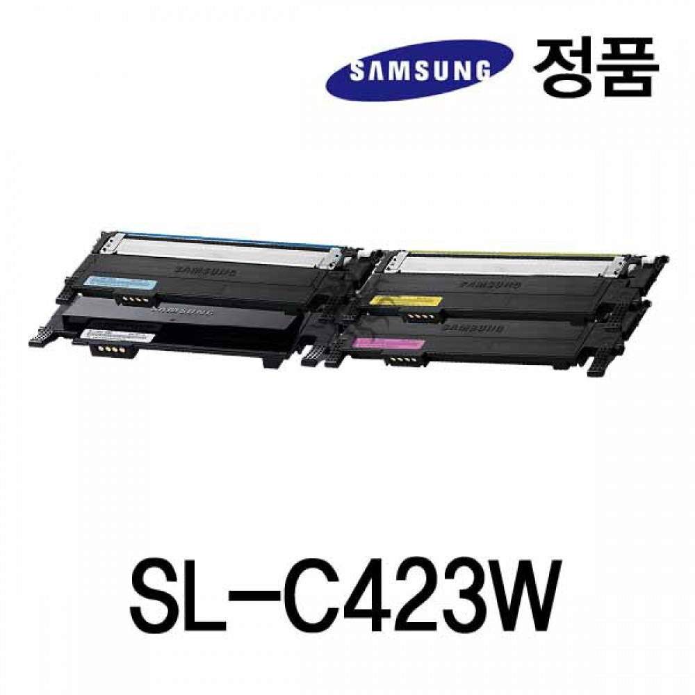 삼성정품 SL-C423W 컬러 레이저프린터토너 4색패키지