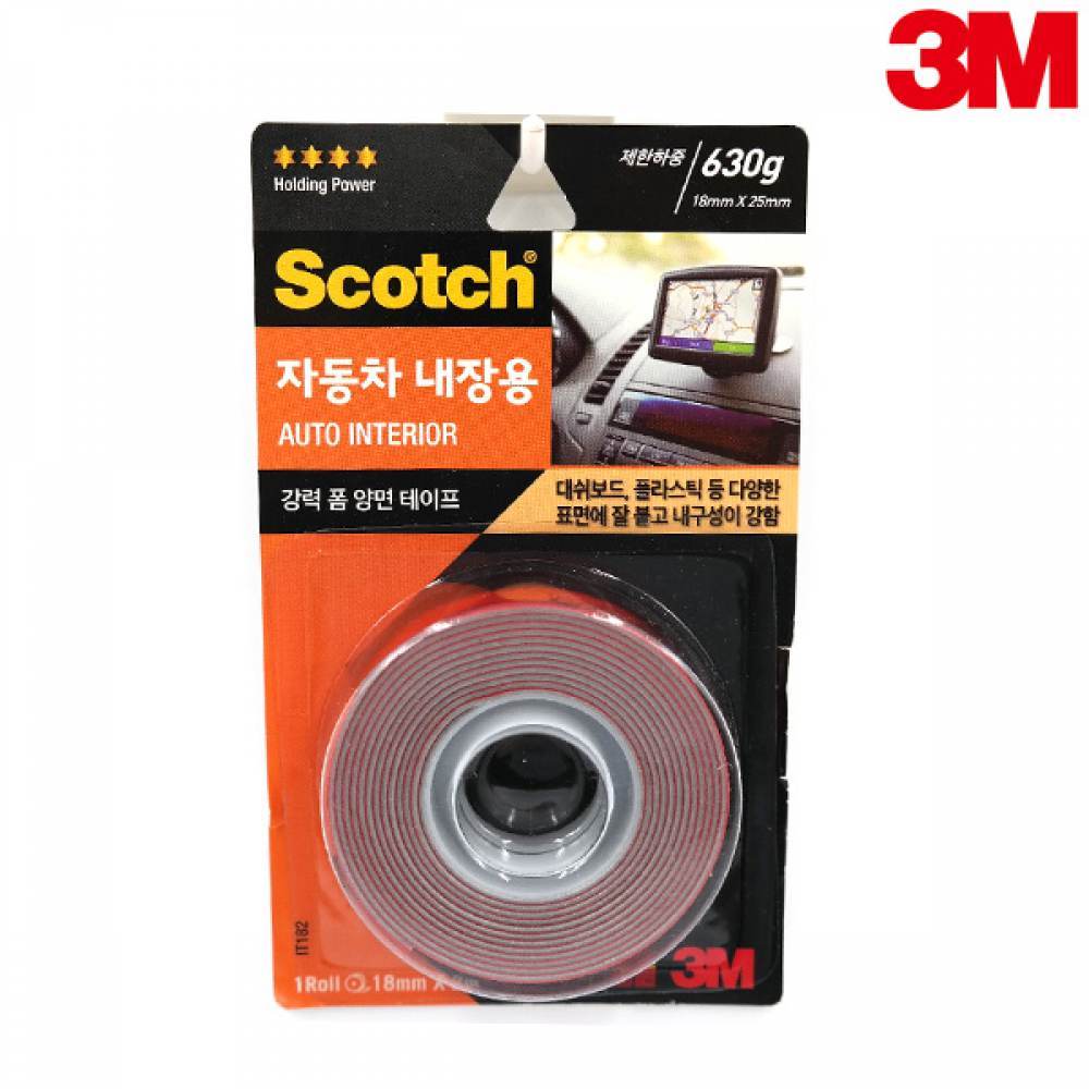 3M 스카치 강력 폼 양면테이프 자동차 내장용 IT182