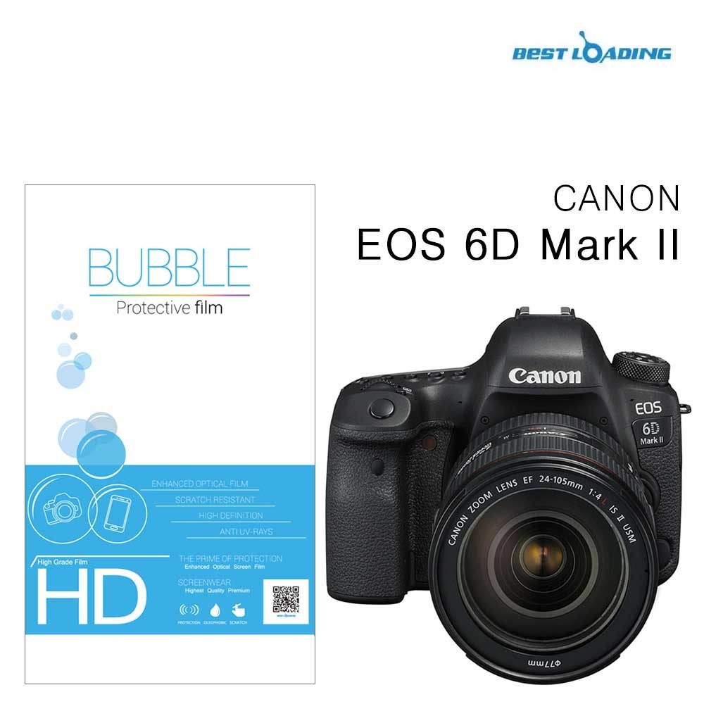 버블 HD강화필름 2장 캐논 EOS 6D MARK II 상단포함