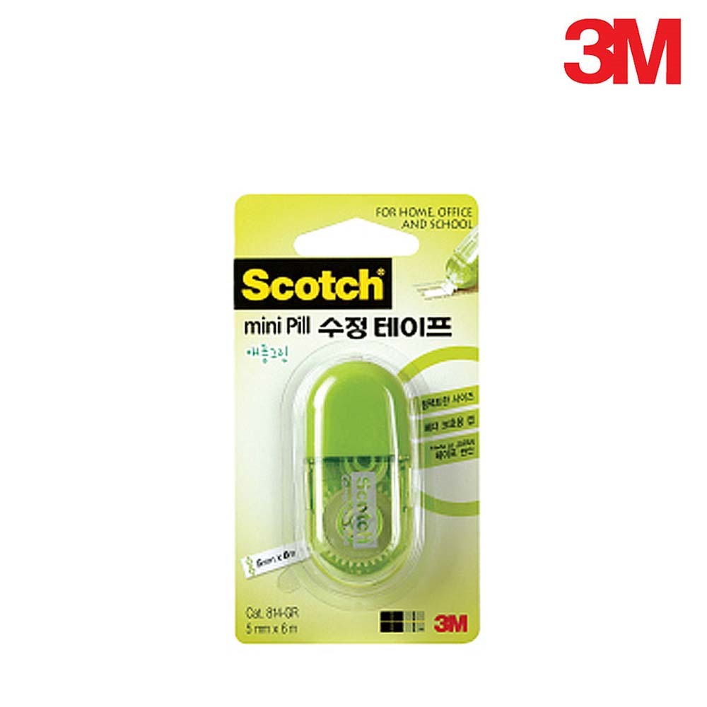 3M 수정테이프 미니필 애플그린 5mm x 6M