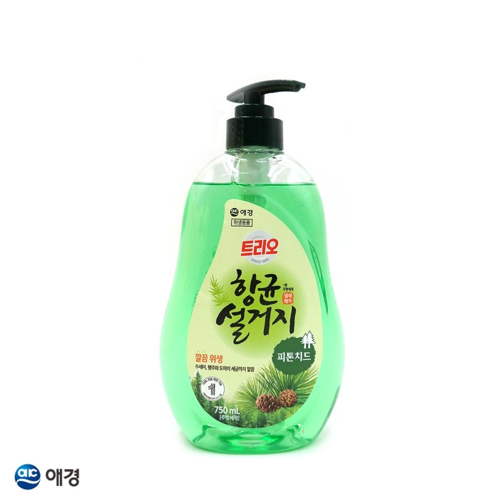 트리오 향균설거지 피톤치드 주방세제 750mL 용기 1EA