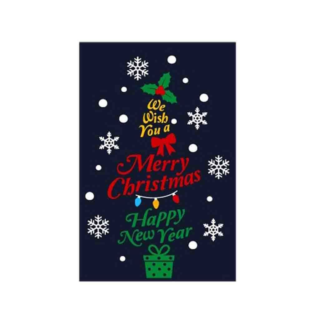 크리스마스 스티커 장식 해피트리와 선물 3색