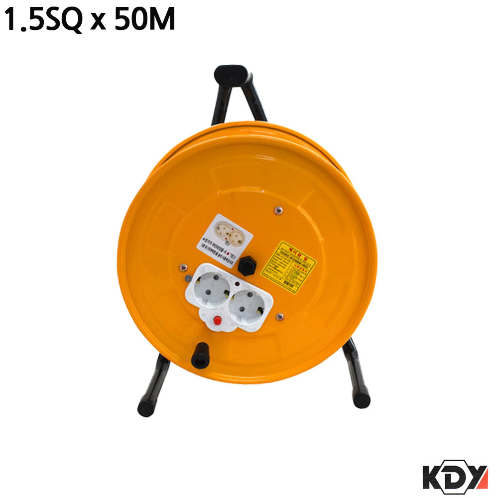 KDY 접지형 전선릴 전기연장선 1.5SQ x 50M