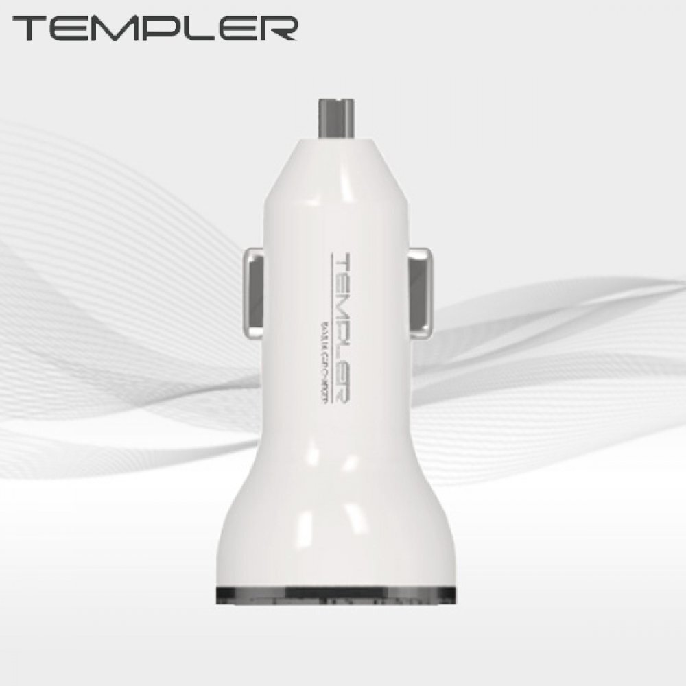템플러 3.1A 차량용 LED 충전기 USB 2포트