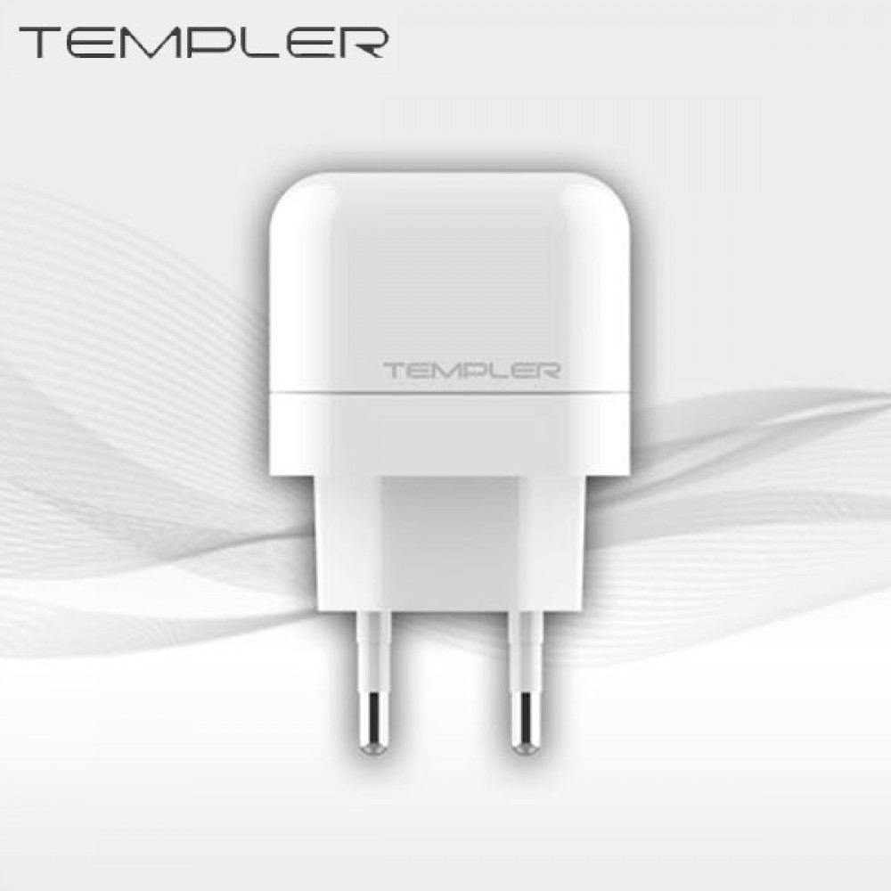 템플러 2.1A 가정용 충전기 USB 2포트(210701단종)