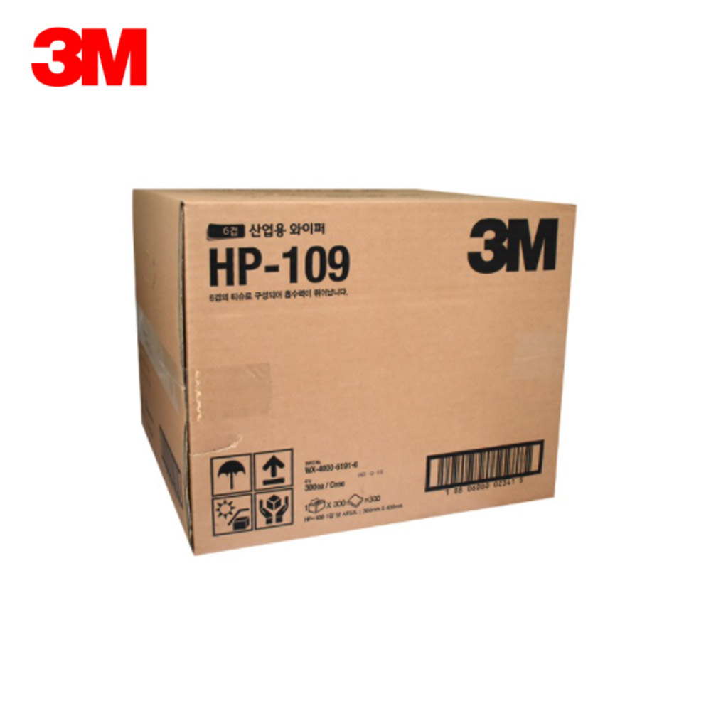 3M HP-109 6겹 산업용 와이퍼 티슈 1박스 300매