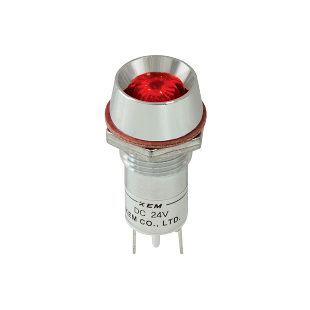 KEM 220V LED 인디케이터 고휘도형 그린 12x29mm (KLRAU-12A220-G)