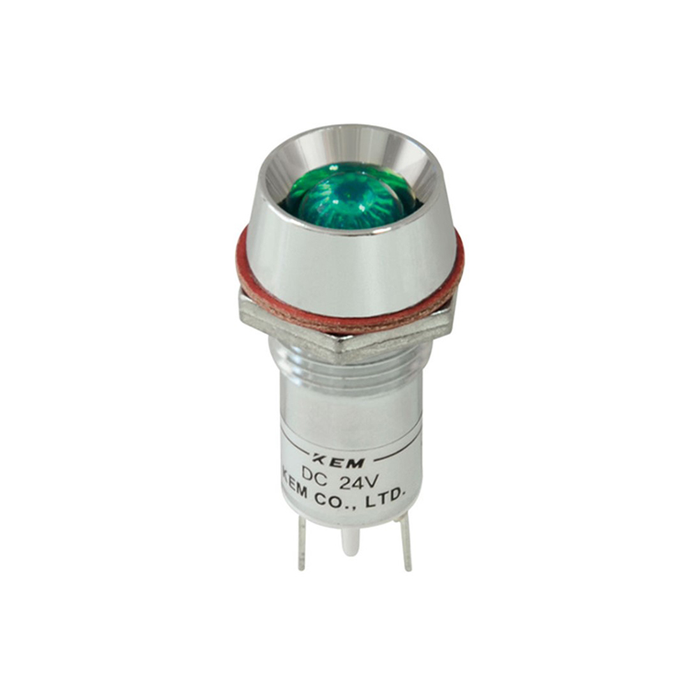 KEM 12V LED 인디케이터 고휘도형 화이트 12x29mm (KLRAU-12D12-W)