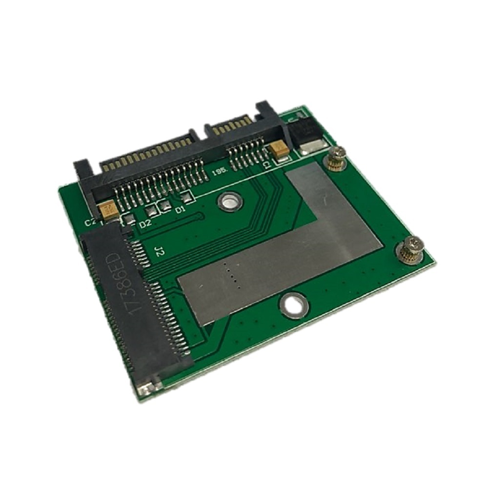 SSD Mini PCIe mSATA to SATA 2.5인치 변환 젠더 모듈 컨버터 기판 회로 HAM2502