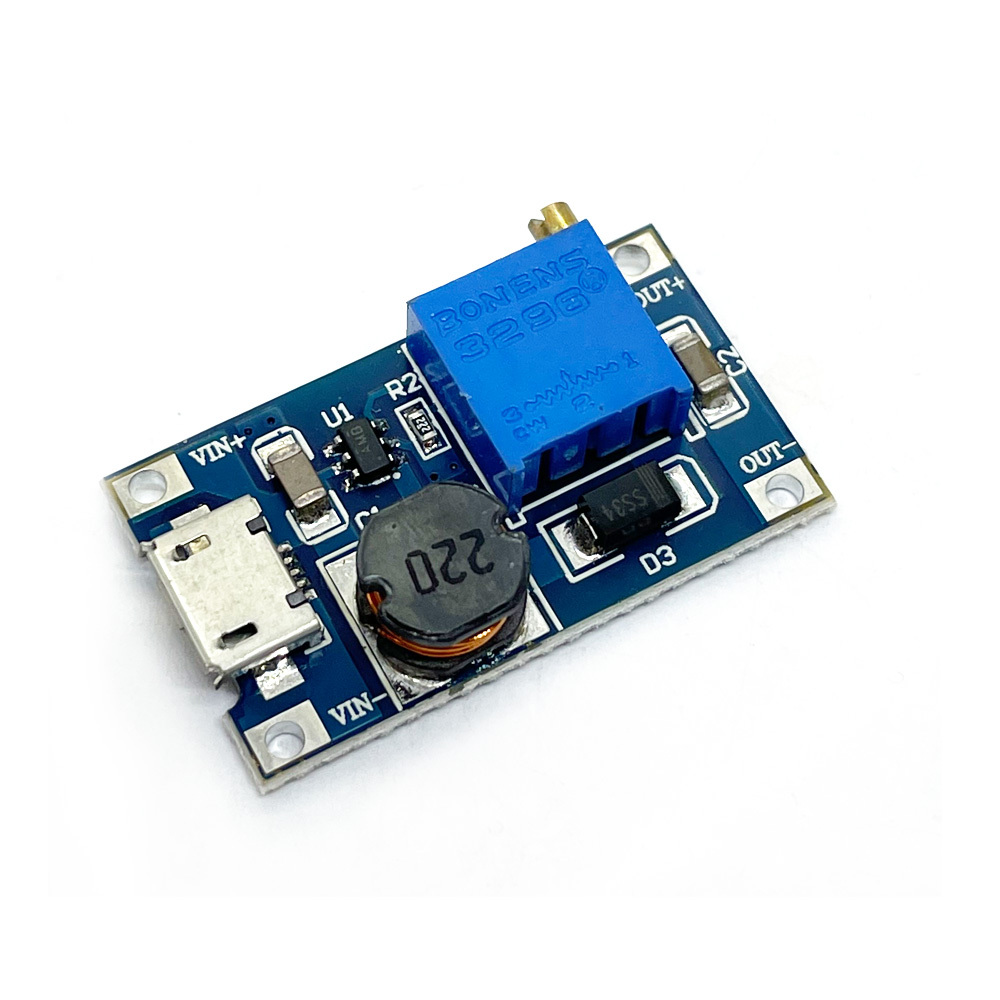 MT3608 Micro USB 승압 컨버터 모듈 OUT 5-28V 2A (HAM2501)