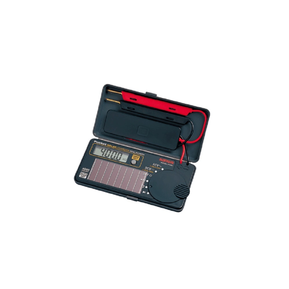 산와 포켓 디지털 멀티미터 테스터기 측정기 태양광 충전 (PS8a)