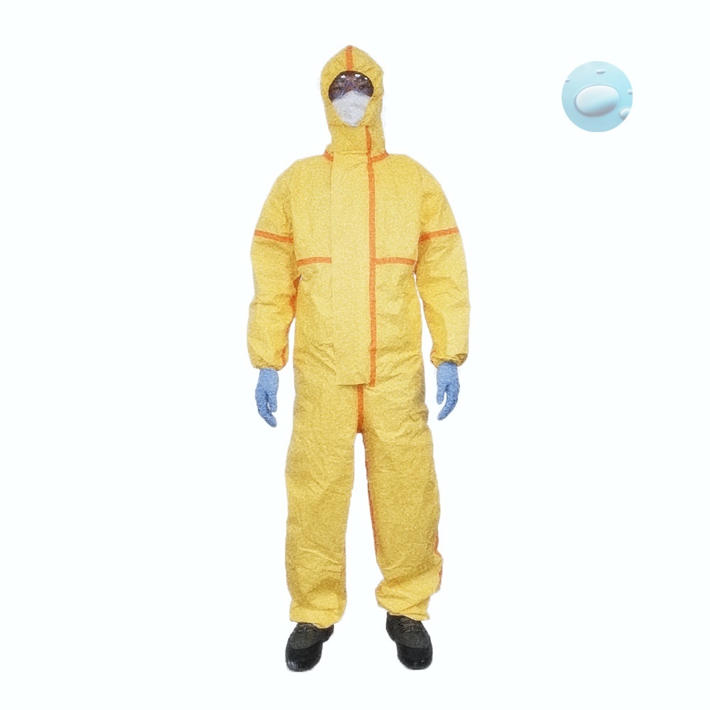 Oce 방진복 전신 안전복 위생 보호 작업복 앞면 이중덮개 제약 바이오 protective clothing 연구실 작업실