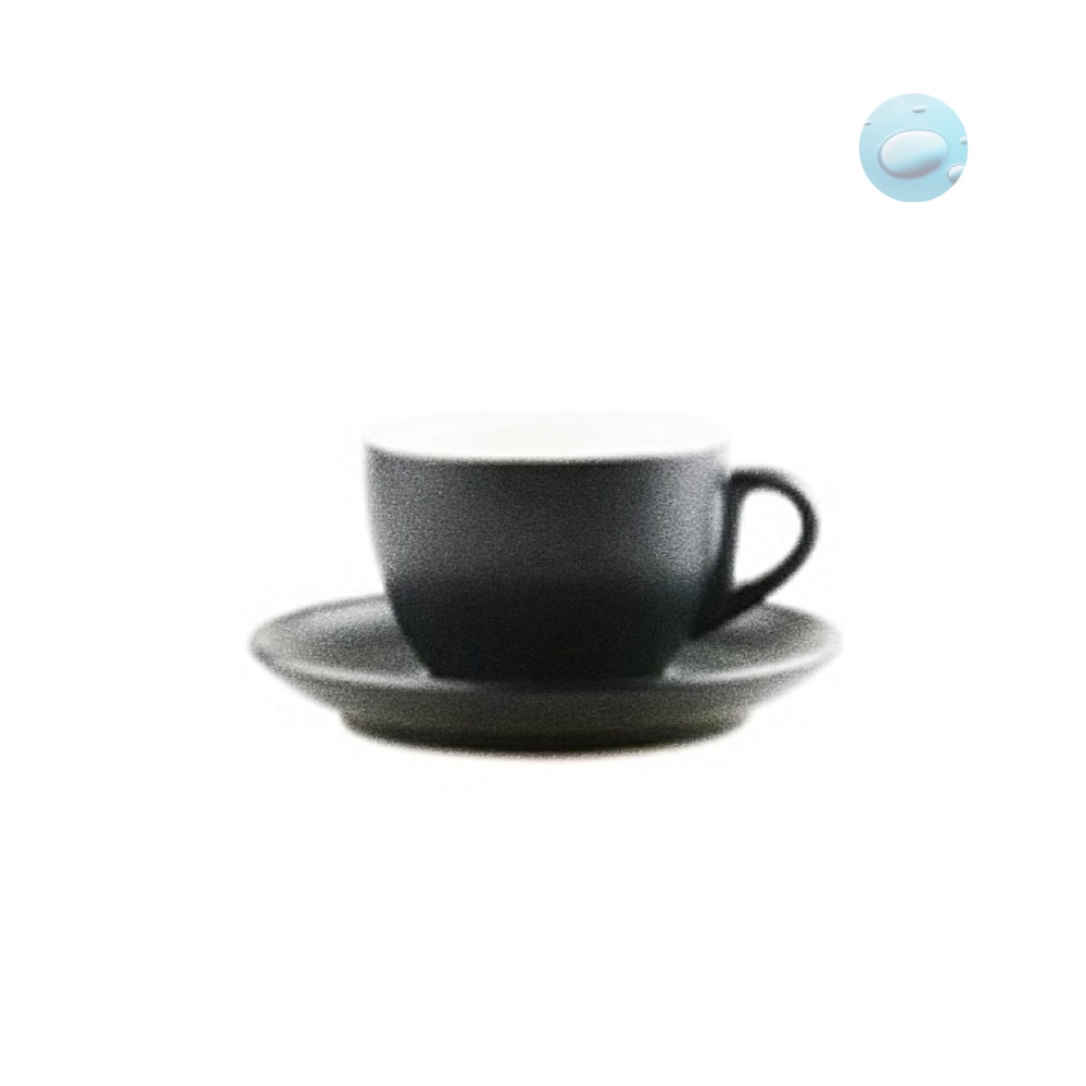 Oce 국산 도자기 클래식 커피 잔 받침 세트 블랙 200ml 예쁜 커피잔 mug cup 드립 커피 찻잔