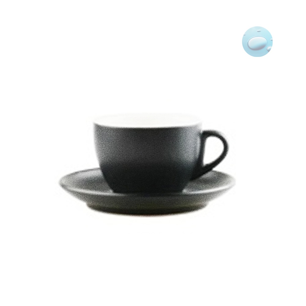 Oce 국산 도자기 클래식 커피 잔 받침 세트 블랙 250ml mug cup 학원 사무실 아메리카노