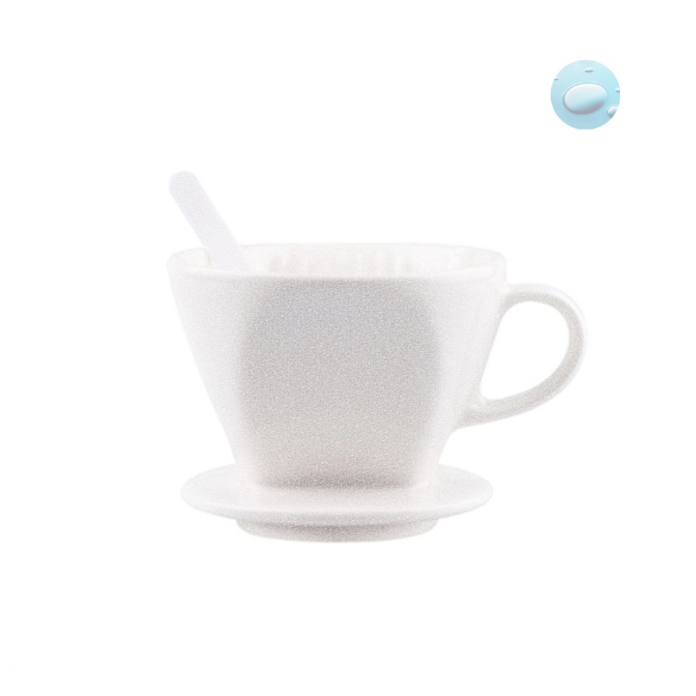 Oce 국산 세라믹 보온 핸드 드립 커피 여과기 3-4인 흰색 도자기 드리퍼 홈 커피 메이커 커피 여과기 세트