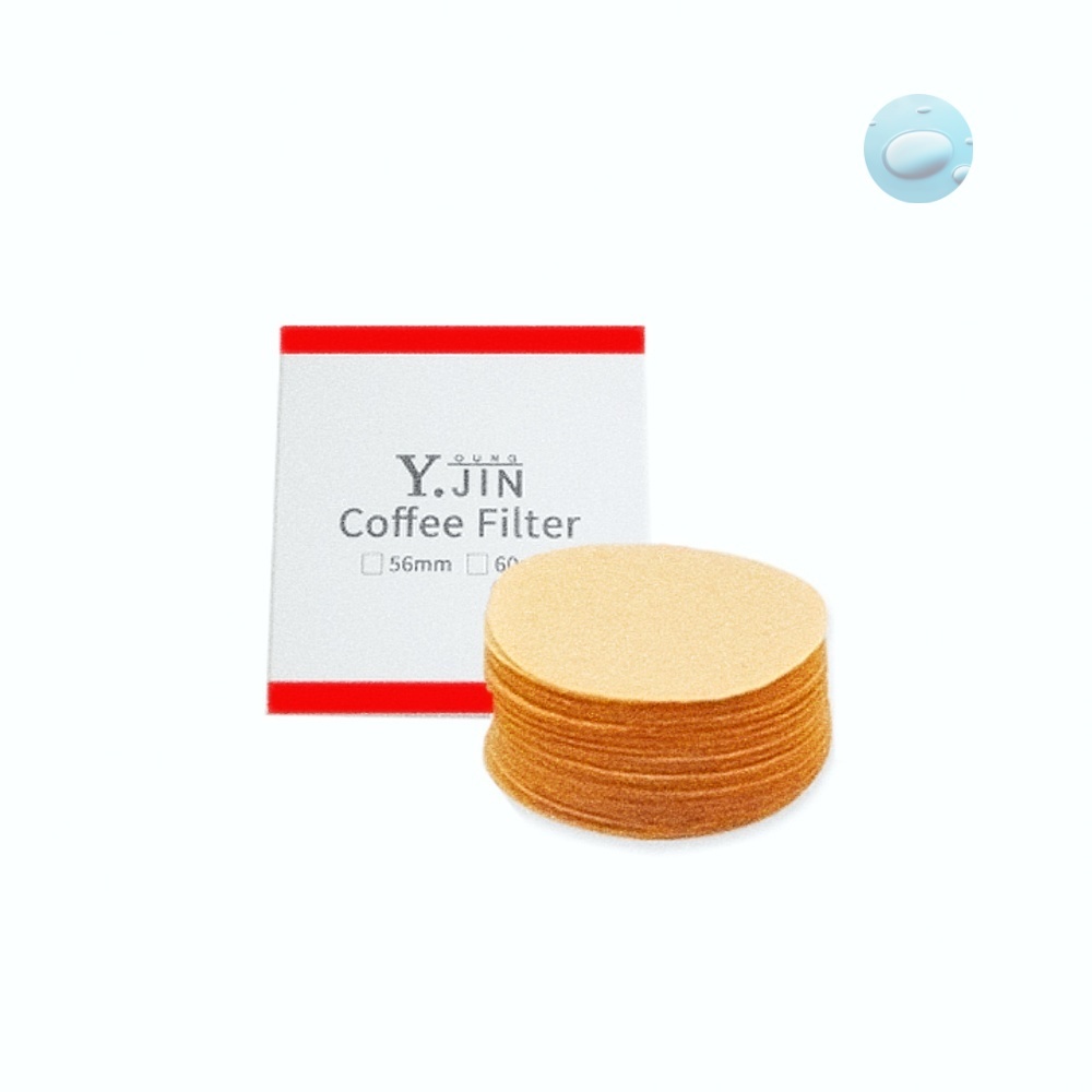 Oce 천연 펄프 모카 포트 커피 거름종이 라운드 60mm100매 커피 드리퍼 커피 종이 필터 더치 커피 용품