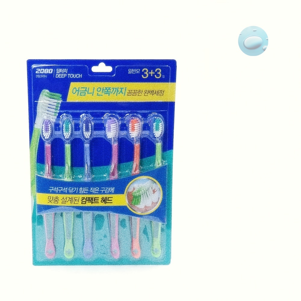 치아틈새프라그제거 컴팩트헤드 라운딩 모 칫솔6ea dental brush 구강 청결 용품 작은 칫솔 추천
