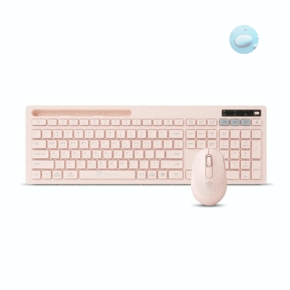 Oce 블루투스 3채널 저소음 키보드 무소음 마우스 세트 P wireless keyboard 휴대용 무선 키보드 갤럭시 아이폰