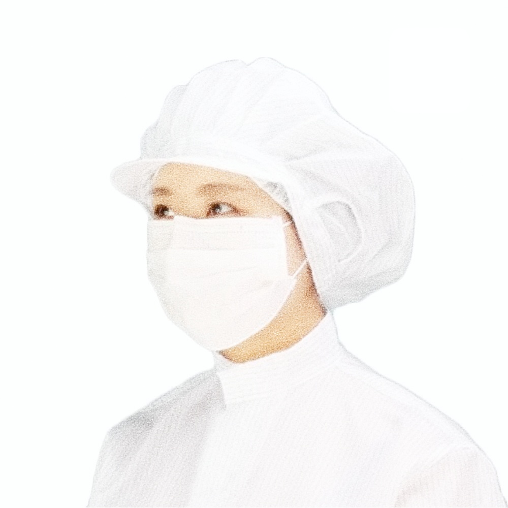 Oce 방진복 제전 헤어캡 망사형 귀 안전 모자 위생 청결 제약 바이오 연구실 작업실 무진 무균 위생복