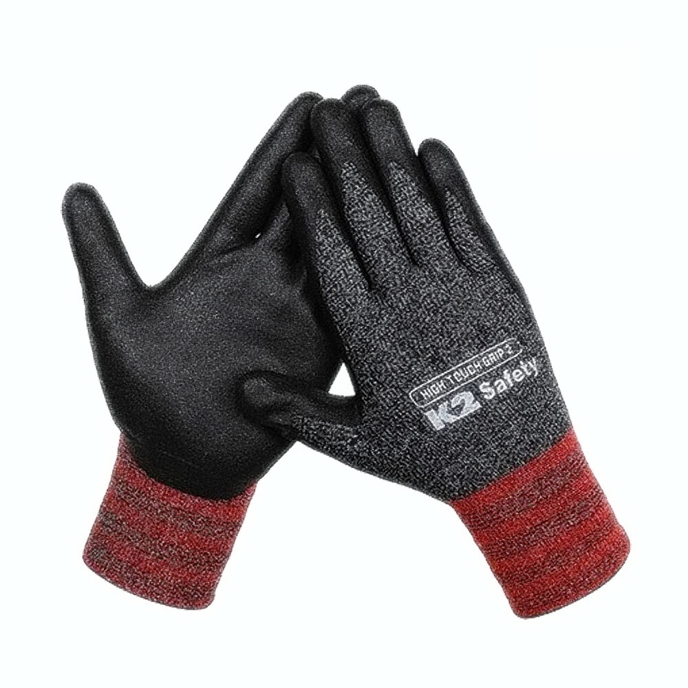 Oce 산업용 보온 폼코팅 안전 장갑 스마트폰 터치가능 팜 코팅 글로브 전선 기계 작업 safety gloves