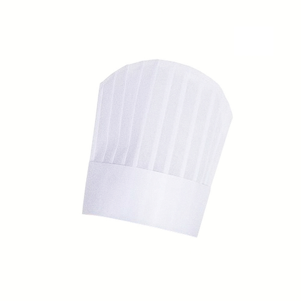 Oce 무표백 요리사 흰색 종이 모자- 라운드 20개 호텔 조리사 업소용 레스토랑 쉐프