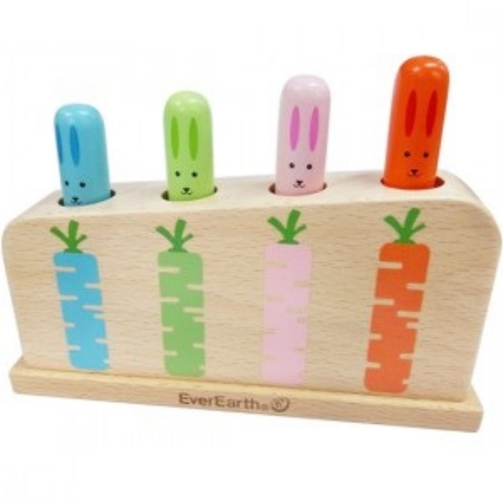 Oce 좋은 장난감 팝업 버니 원목 우드 장난감 모형 만들기 재료 유아동 나무 놀이