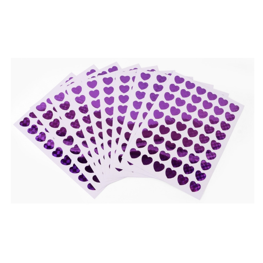 Oce 홀로그램 하트 별 필름 반짝이 스티커 10매 선물 포장 포인트 다이어리 스티커 봉투 꾸미기