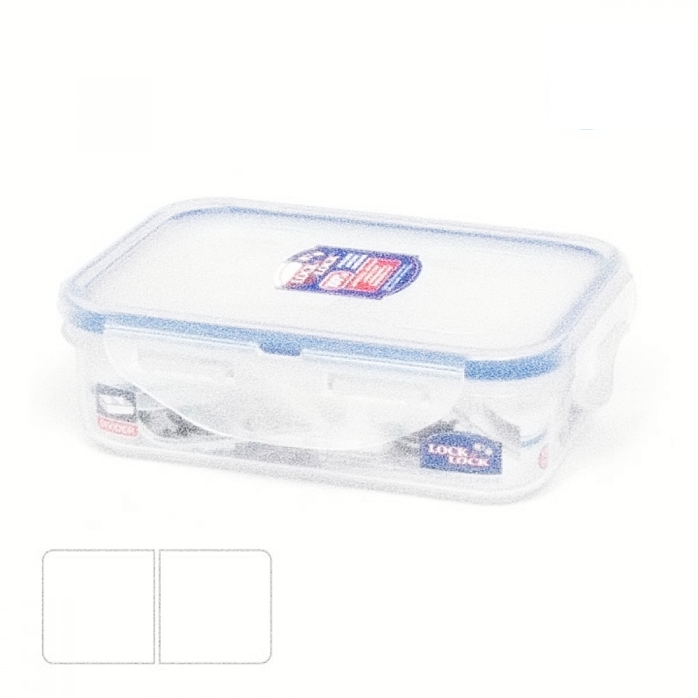 비스프리 뚜껑 플라스틱 반찬그릇 칸분리 직사각360ml 샌드위치 도시락 냉장고 저장 간편용기 스낵 과자 푸드