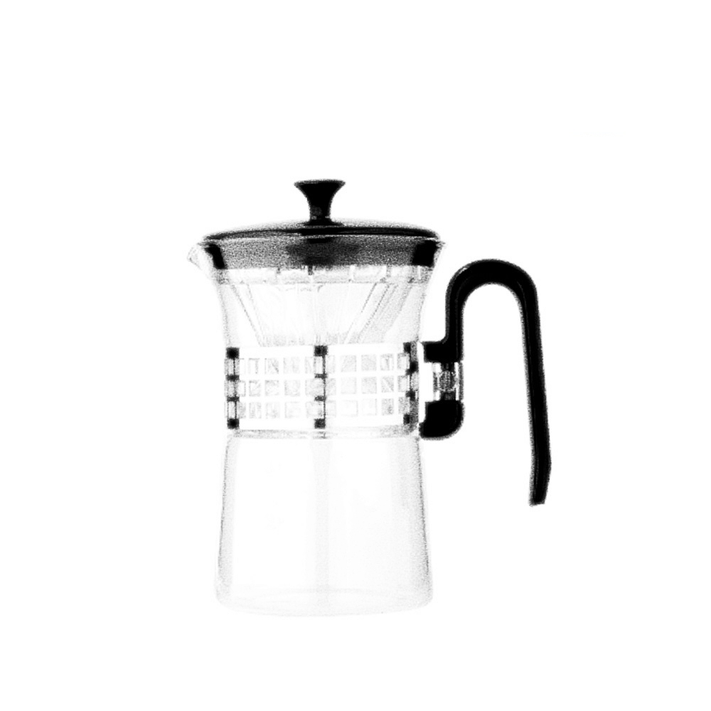 Oce 국산 유리 커피 드립포트 드리퍼 일체형 350ml 실버 glass kettle 카페 까페 베이커리 홈 카페 용품