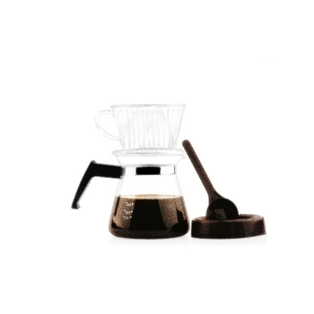 국산 핸드 드립 커피 여과기 드리퍼 풀세트 3-4인용 커피 드립 서버 원두 커피 포트 바리스타 커피용품