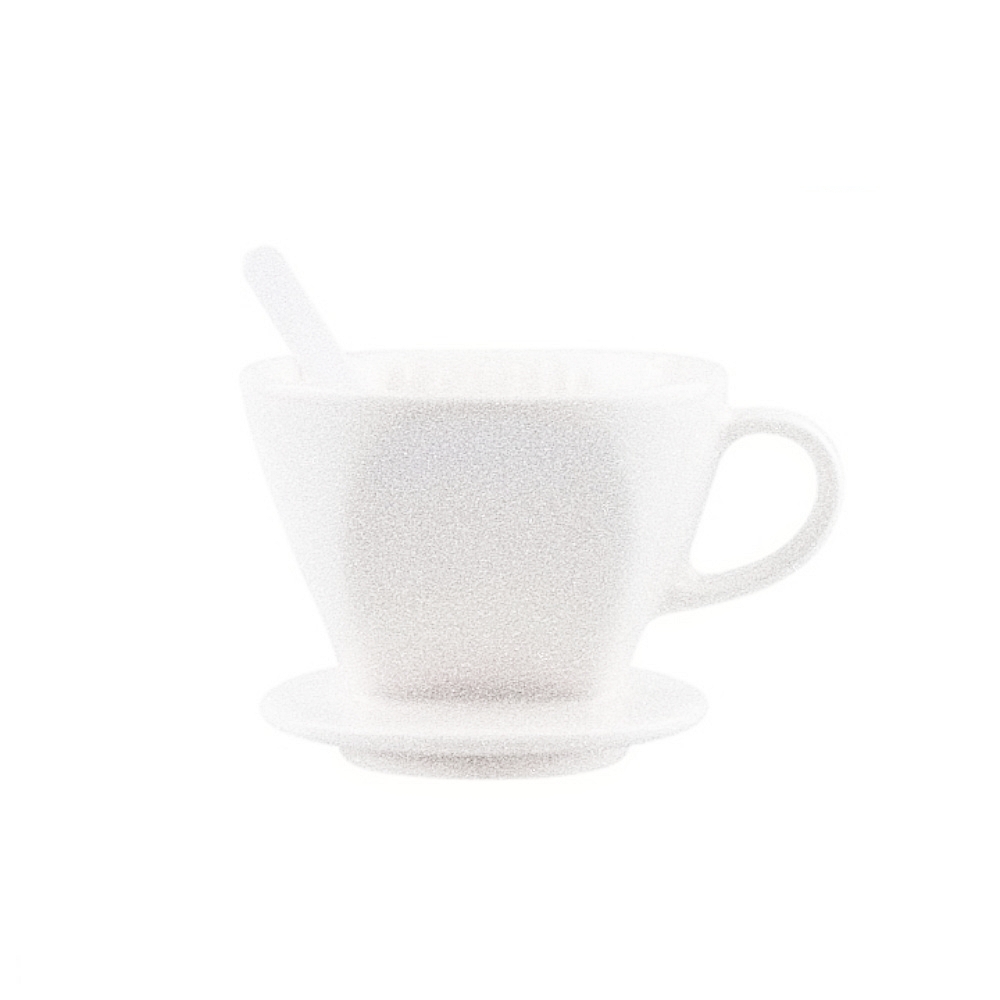 Oce 국산 세라믹 보온 핸드 드립 커피 여과기 3-4인 흰색 커피 드립 서버 원두 커피 포트 홈 카페 용품