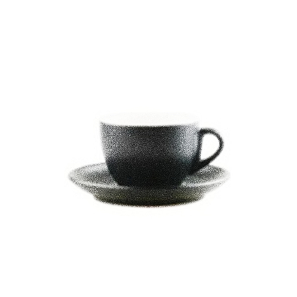 Oce 국산 도자기 클래식 커피 잔 받침 세트 블랙 200ml 예쁜 커피잔 mug cup 드립 커피 찻잔
