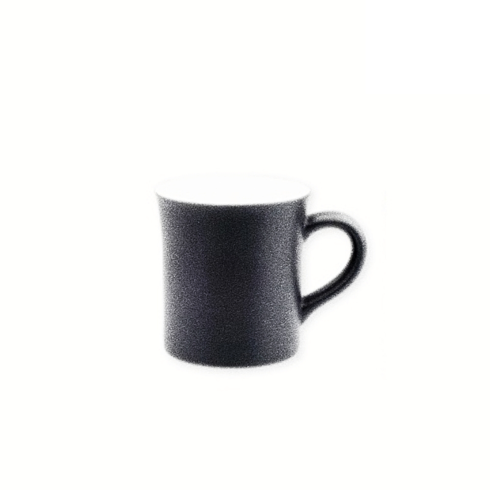 Oce 깔끔하고 모던한 손잡이 도자기 컵 블랙 색상 300ml 가정용 물컵 카페 식당 업소 북유럽 커피잔