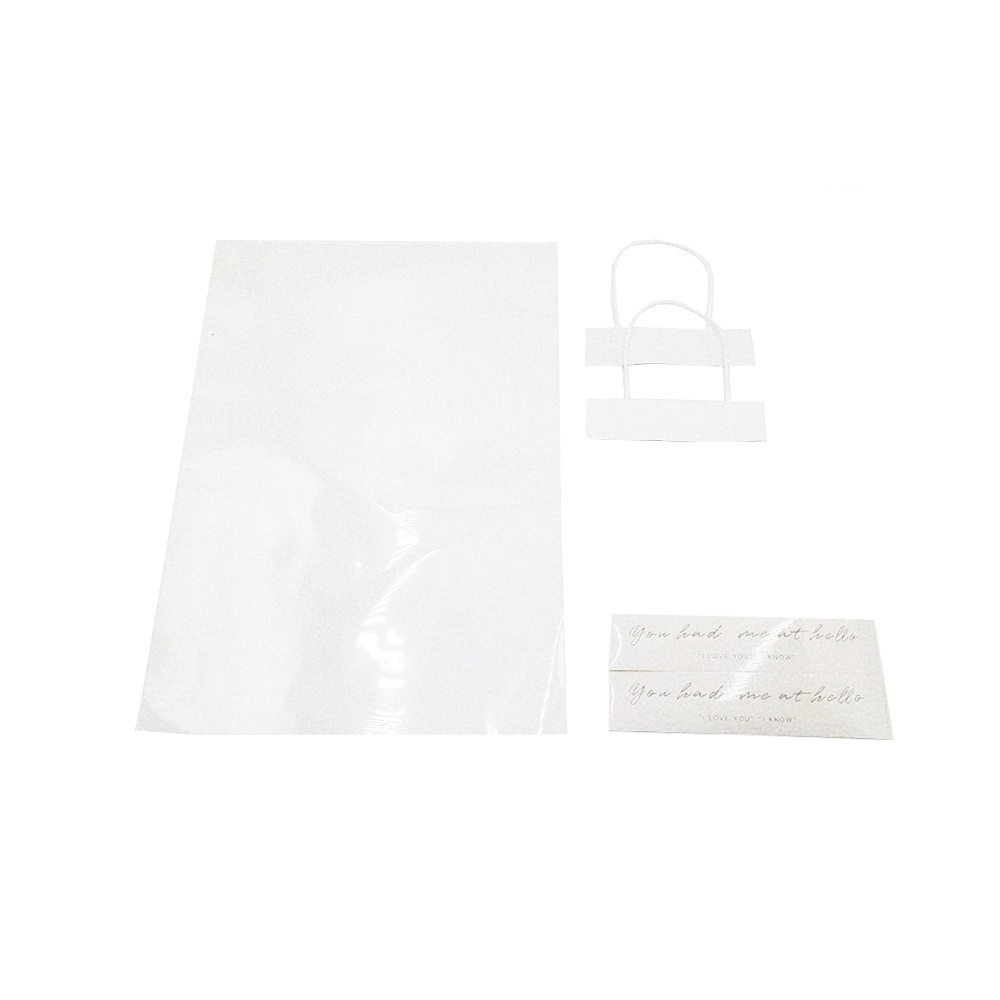 꽃 포장봉투 화분 투명 비닐 쇼핑백 선물팩 L 구디백 세로형 플라워 백 선물 포장 백