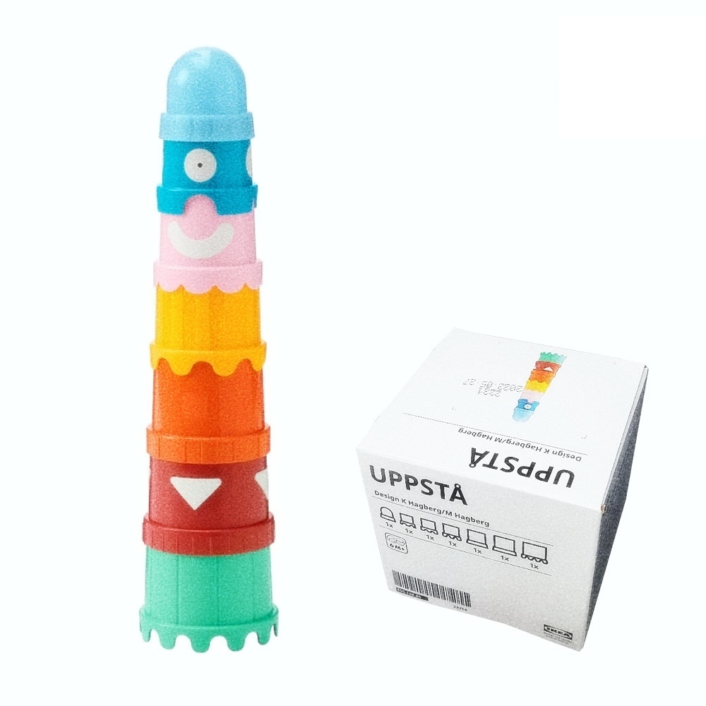 Oce 안전한 쌓기놀이 플라스틱 컵 목욕장난감 소근육발달 숫자놀이 소꿉놀이 정서안정장난감