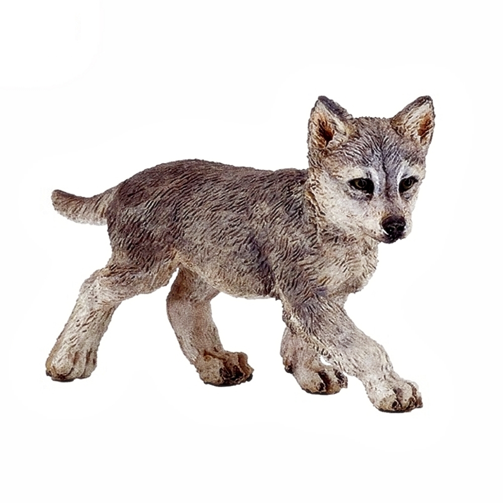 Oce 프랑스 핸드페인팅 새끼 늑대 피규어 유아장난감 교구완구 동물완구어린이날선물