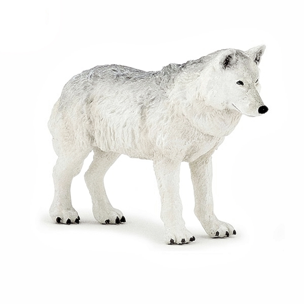 Oce 프랑스 핸드페인팅 북극 늑대 피규어 동물피규어 동물프라모델 유아장난감