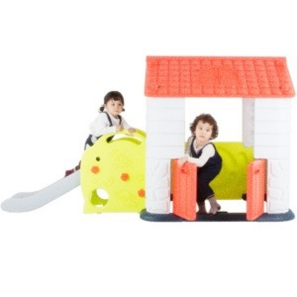 Oce 장난감 하우스+미끄럼틀 코랄 유아 운동 어린이집 체육 교구 놀이집 놀이 시설