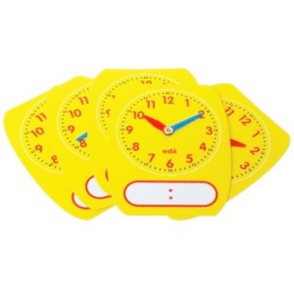 Oce 쓰고지우는 시간 공부 시계 장난감 5P세트 학습용 시계 교구 유아 시계 공부 아기 시계 모형