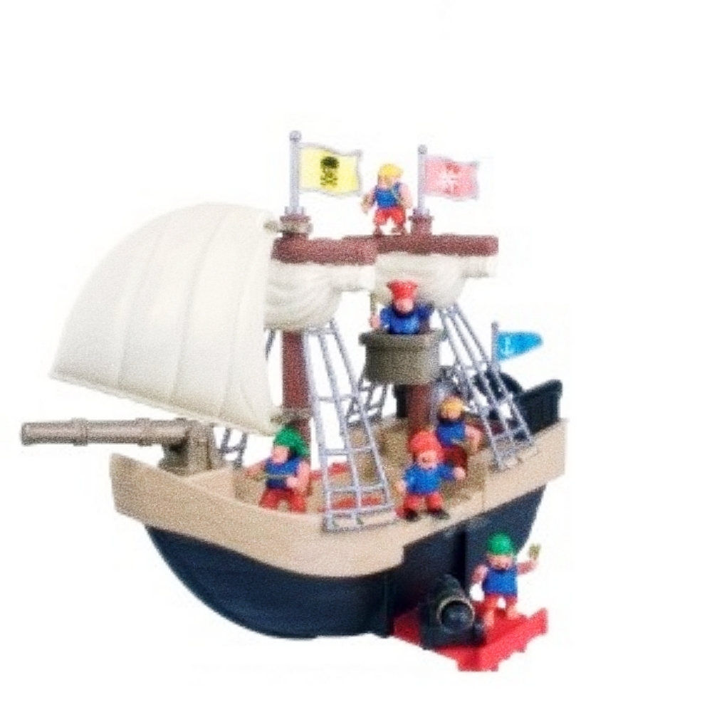 Oce 대포 달린 해적선 장난감 세트 해적 놀이 아이와 놀기 유아 신체 활동 영아 놀잇감