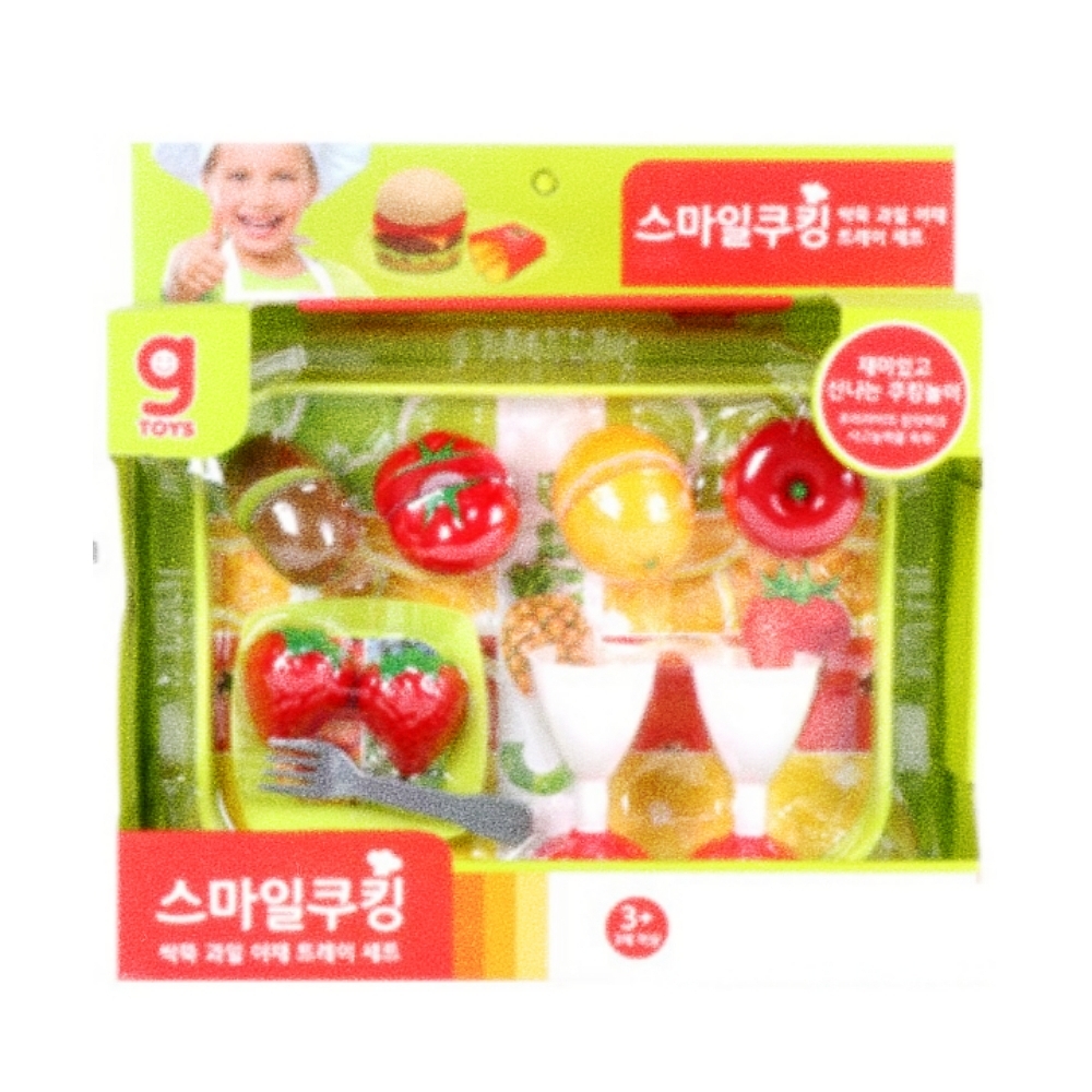 Oce 찍찍이 과일 자르기 쥬스 쿠킹세트 유아소꿉놀이 어린이완구 어린이음식장난감