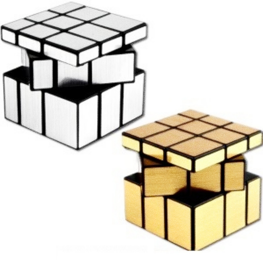 Oce 미러 입체 퍼즐 큐브 어린이 완구 모양 맞추기 큐브 놀이