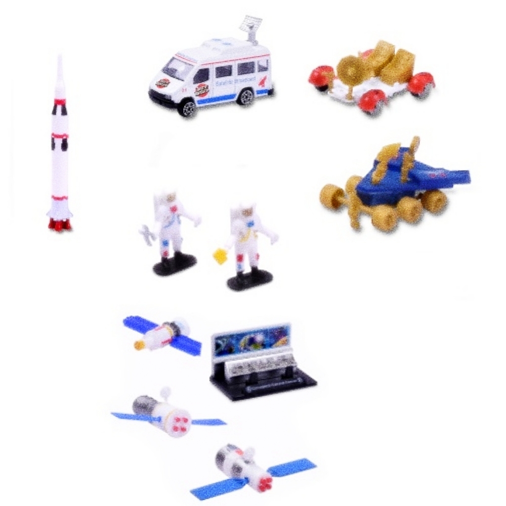 Oce 다이캐스트 가방 세트 우주 놀이 놀잇감 모형 만들기 재료 베이비 선물