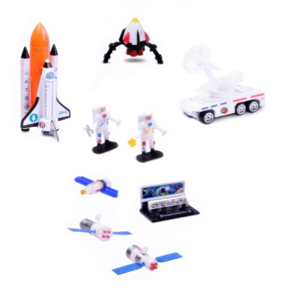 Oce 우주 장난감 왕복선 부스터 플레이세트10P 우주 놀이 스페이스 장난감 놀이 상자 베이비 선물