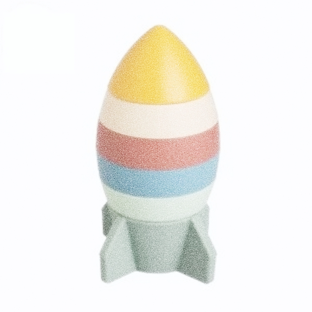 Oce 하이퀄리티 아기 장난감 쌓기 놀이 로켓 장난감 실리콘 장난감 조카 선물