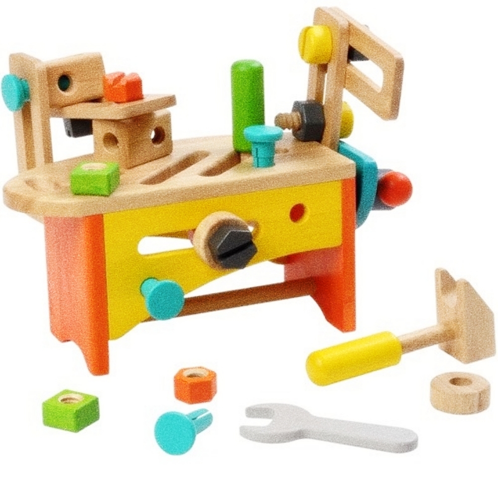 Oce 공구 상자 작업대 좋은 나무 장난감 공구 놀이 유아동 나무 놀이 어린이 운동
